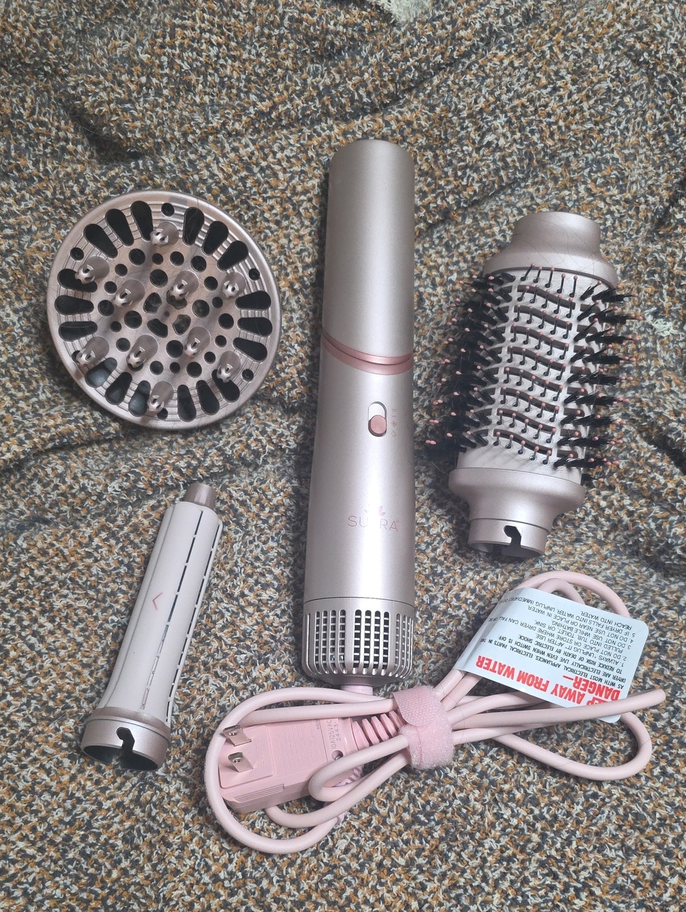 Sutra Pink Multi-Function Women’s Hair Styler with Brush & Diffuser
